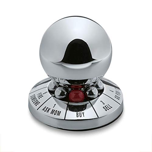 Giveme5 Decision Maker Ball, Metal Prophecy Fate Decision Ball Home Office Finger Spinner Anti-Stress Decompression Toy Ball Desktop Decoration Random Color