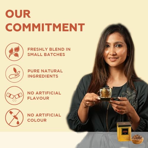 Image of Chayam Magical Cinnamon Green Tea - 50g | Herbal Blend with Cinnamon, Orange Peel, Cloves, Star Anise - Pack of 2