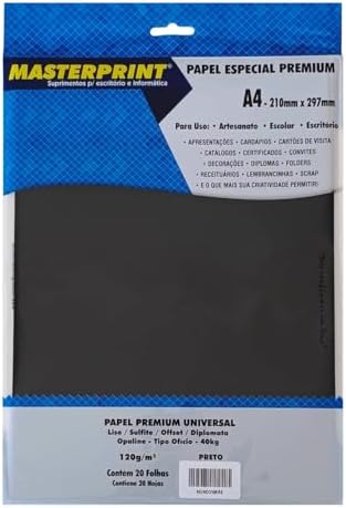 Papel Sulfite Liso Offset Diplomata Opaline A4 120g Massa Colorid...