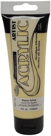 Royal & Langnickel 120ml Tube Quality Acrylic Canvas Mural Decorative Paint - Naples Yellow