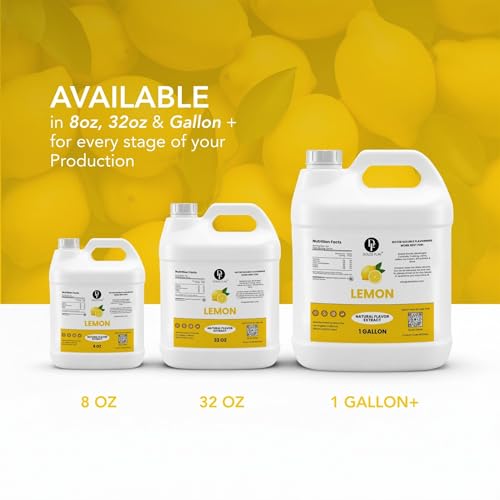 Image of Dolce Flav Natural Lemon Flavoring Concentrate | Water Soluble | 8 Fl Oz