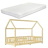 Medidas: Total (Longitud x Anchura x Altura): 207x96x140cm - Tamaño de colchón (Longitud x Anchura x Altura): 200x90x16cm - Entrada de la cama (Altura x Anchura): 15x50cm - Altura de la rejilla de protección: 27cm