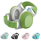 Bella's Friends Baby Ear Muffs for Noise Protection - Comfy & Adjustable 24dB Noise Cancelling Headphones for Babies(3–48 Months) - Soft Fontanel-Safe Design Improves Sleep & Travel Comfort, Green