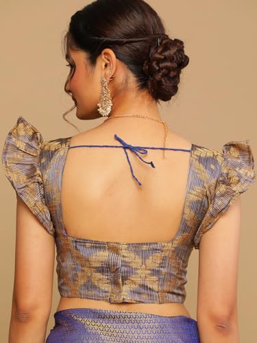 Image of SIRIL Women's Cotton Silk Jacquard Boarder Saree With Unstitched Blouse Piece