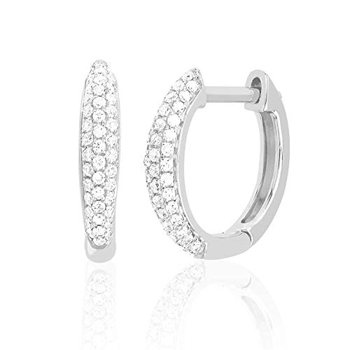 Gold Huggie Hoop Earrings Ear Stud Cuff Diamond Cz Turquoise Inlay 14K Gold Tiny Simple Delicate Handmade Hypoallergenic Jewelry For Women #TOP3