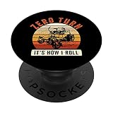Giro cero, así es como ruedo Divertido Cortacésped Humor PopSockets PopGrip Intercambiable