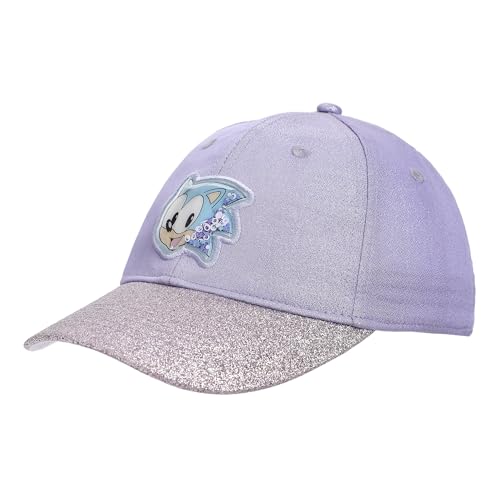 Sonic The Hedgehog Shake Glitter Patch Youth Purple Sparkle Traditional Adjustable Hat