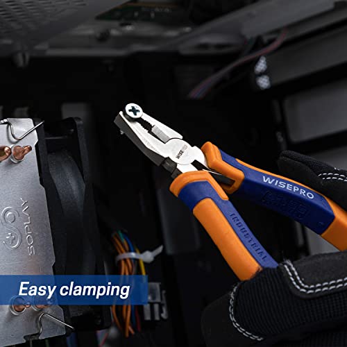 Wisepro 4.7 Inch Mini Combination Pliers, Lineman Pliers, Small Multifunctional Tools With Side Cutter #TOP5