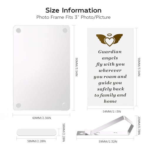 PongTay 2Pcs Car Picture Holder for Sun Visor, Magnetic Car Visor Photo Clip Display Frame for 3“ Photo/Picture, Clear Acrylic Fridge Magnetic Mini Picture Frame (2.4”x3.5“)