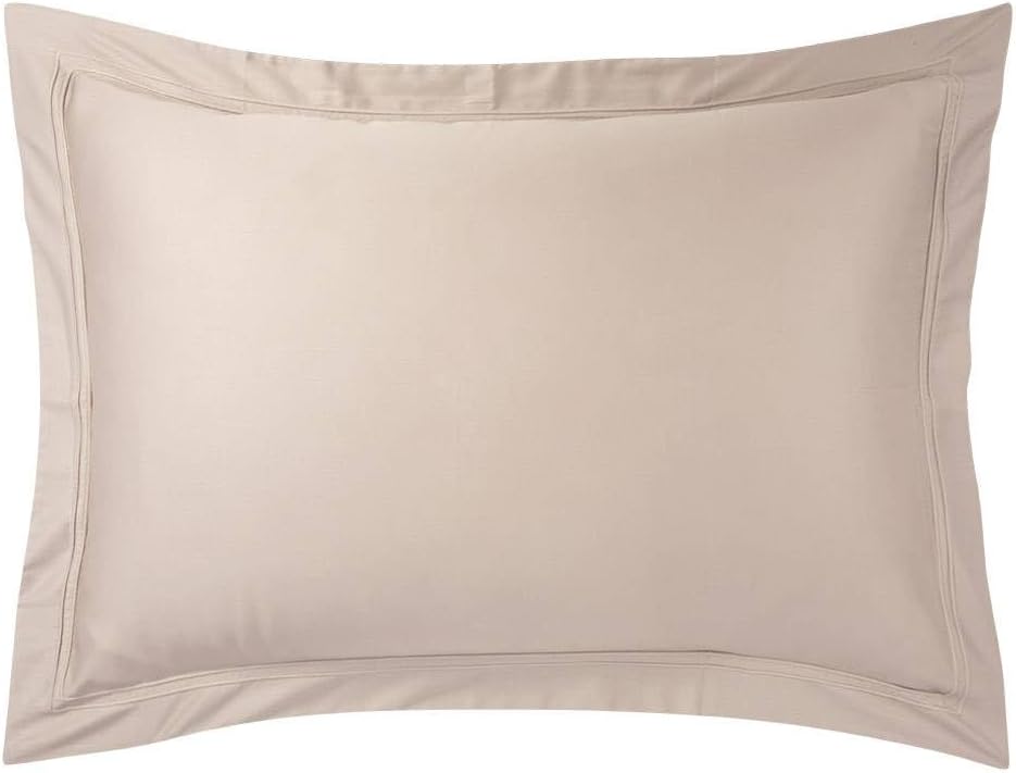 Yves Delorme Triomphe Pierre King 21 x 37 in Sham - Extra Soft and Warm Luxury Sheets, 100% Natural Organic French Bed Linens - Breathable and Durable