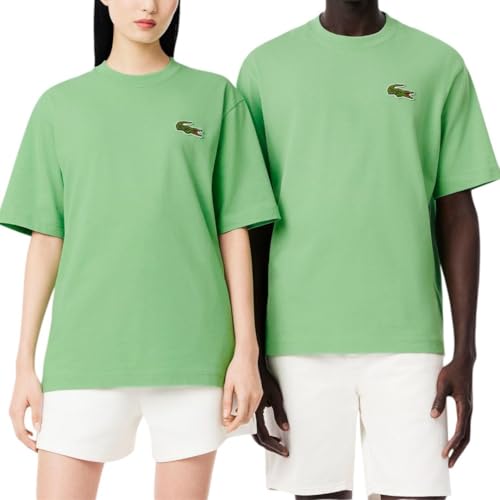 Lacoste Men's Loose Fit Heavy Cotton Badge T-Shirt, Liamone, Large by Lacoste - Used condition - US$32.67