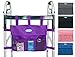 Top Glides Universal 6-Pocket Walker Bag/Tote/Pouch - Purple