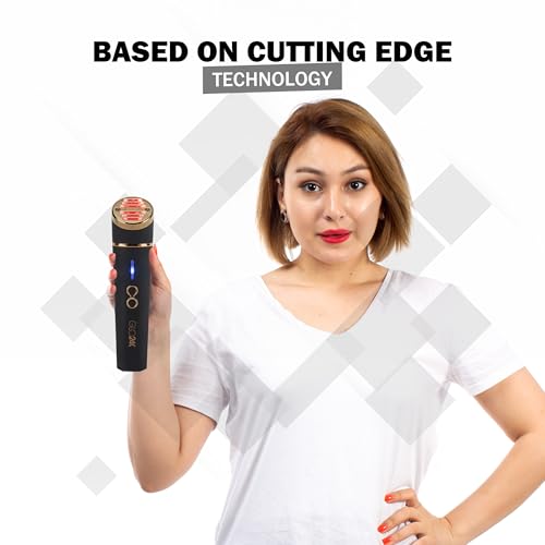 GLO24K Red Light Beauty Device for Face & Neck – 3-in-1 Facial and Neck Massager with Triple LED & Advanced Vibration Technology