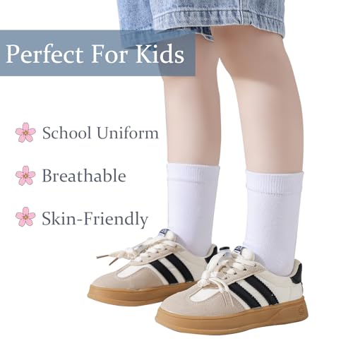 Marchare Boys Seamless Crew Socks School Dressy Socks Uniform Athletic Calf Sock For Kids4