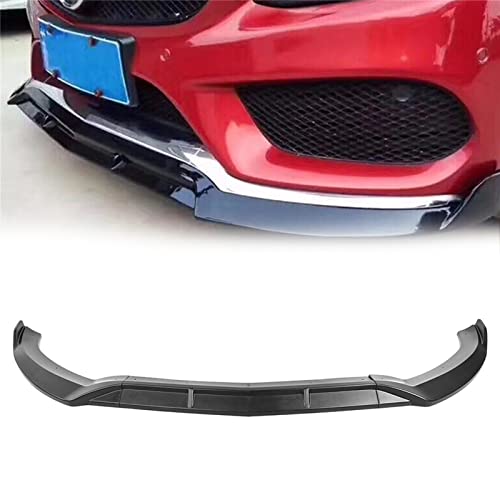 Lèvre pare-chocs avant noir mat haut de gamme pour Benz W205 Classe C C300