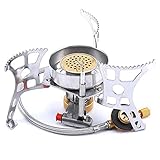 Azarxis Portable Camp Stoves Compact Backpacking Stable Support Wind Resistance Stove Ultralight...
