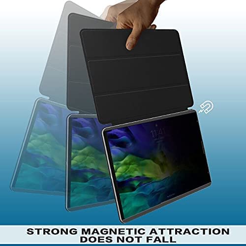 Magnetic iPad Mini 6 Privacy Screen Protector 8.3 inch 2021, FILMEXT Removable & Reusable Anti Glare Anti Blue Light Spy Filter, Anti Scratch Screen Protector for iPad Mini 6th Generation [Landscape by FILMEXT - Image 9