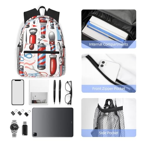 Mochila impermeable Barber Supplies con diseño cómodo y ligero unisex 6
