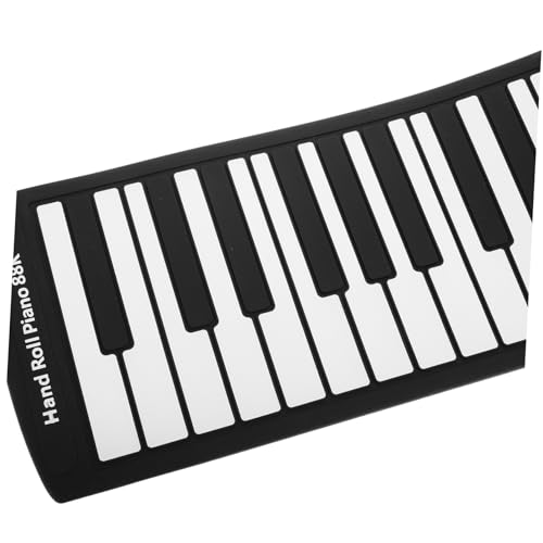 VICASKY 88 Rouleaux Piano 88 touches roulées à la main clavier compact clavier pliable piano de voyage piano enroulable pliable piano électronique roulé à la main Gel de silice Black - Les Beatles, Paul McCartney, John Lennon, RIngo Starr, George Harrison VICASKY 88 Rouleaux Piano 88 touches roulées à la main clavier compact clavier pliable piano de voyage piano enroulable pliable piano électronique roulé à la main Gel de silice Black – Image 4