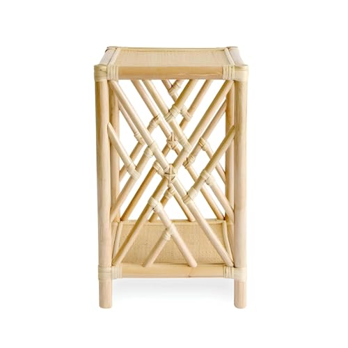 Image of Multi-Purpose Side Table 2-Tier for Living Room, Bedroom & Office - Wooden Top End Table with Storage Shelf, Modern Corner Piece