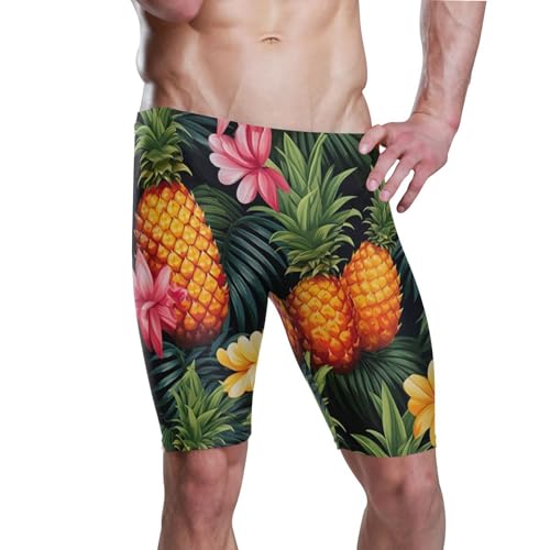 UMIRIKO Pineapple Flower Men's Swim Jammers Swimsuit M B0401101