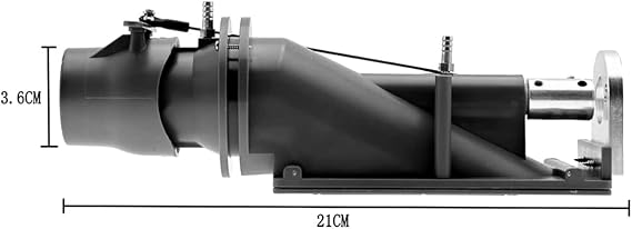 40mm Water Jet Thruster Sprayer Pump Water Pump with 3 Propeller Fit 775 Motor for RC Jet Boat, Black