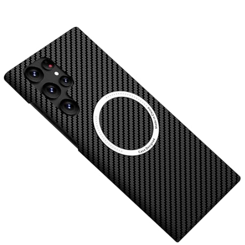 Coque Samsung S25 Plus rigide premium texture carbone noire élégante