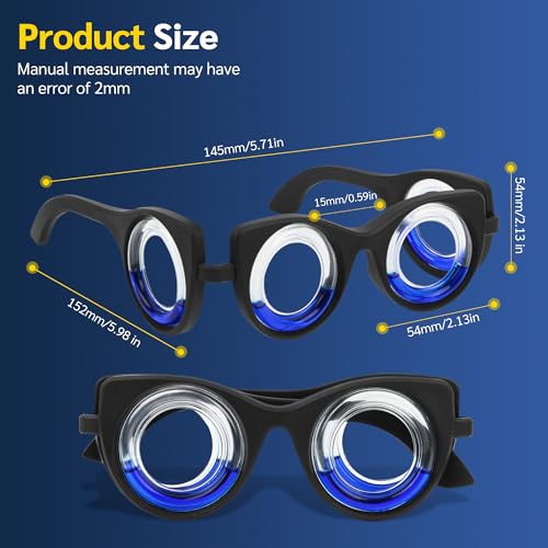 Image of NEOISM Motion Sickness Glasses, Car Sickness Glasses with Full Black Bag