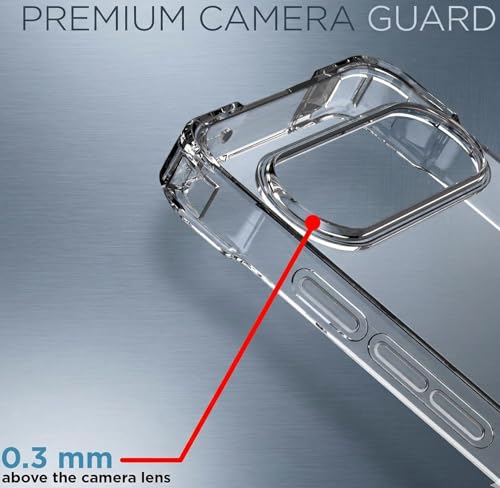 Image of Fashionury 3D Raised Transparent Crystal Clear Back Cover for Google Pixel 10 Pro | Shockproof Design | Anti-Slip Grip | Camera Protection | 360 Degree Protection Mobile Case