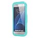 Galaxy S7 Edge Case, Pandawell™ Waterproof Dust proof Shockproof Snow Proof Case Crystal Clear Full Body Protective Cover for Samsung Galaxy S7 Edge - Blue