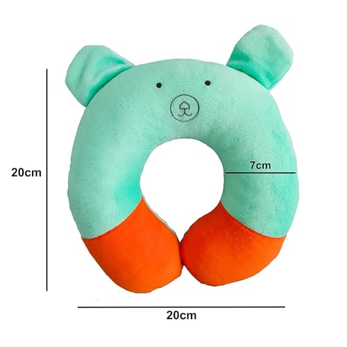 Image of Cotton New Born Baby Soft Neck Supporting Pillow for Head Shaping Baby (0-12 Month), Infant Pillow Printed, Baby Sleeping, Gift for Babies Panda Design