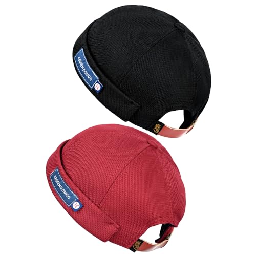 Image of jerague Beanie Hat for Men Women Brimless Cuffed Hat Skullcap Watch Cap Adjustable