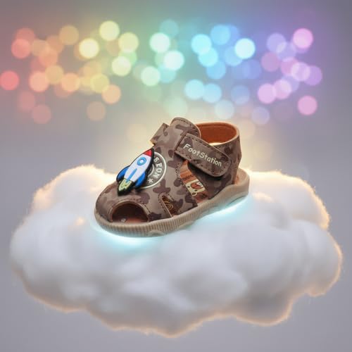 Image of Kids Chu-Chu Sound Musical First Walking Cozy Sandals for Baby Boys and Baby Girls Age 9-22 Months