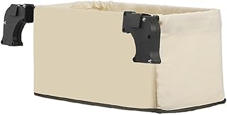 Bolsa de almacenamiento de cola de jardinería y camping para vagones, fácil de fijar y usar (negro (blanco (para rueda de 7 pulgadas)