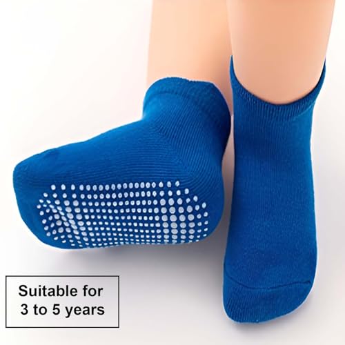 Image of MOMISY Baby Girl Boys children Non Slip Socks Toddlers Infant Warm Cotton Stretch Anti skid Socks-6 Pairs