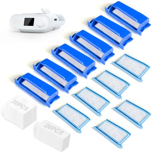 52PCS CPAP Filters for Dream Station 1 Filters Include 6 Assembled Filters 20 Ultra-fine Filters 20 Foam Filters for DreamStation 1 Filter Accessories Supplied by IBEET