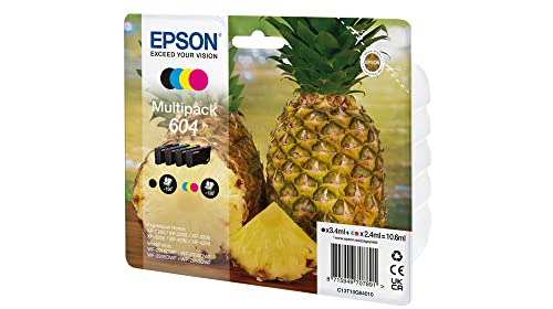 Epson 604 Pineapple, Genuine Multipack, 4-colours Ink Cartridges, 4 Colour C/M/Y/Blk, Standard - Image 2
