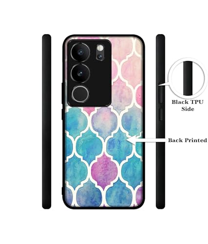 Image of Patterns Art Design Premium 2D Printed Metal Back Case Cover for Vivo V29 5G / V29 Pro 5G