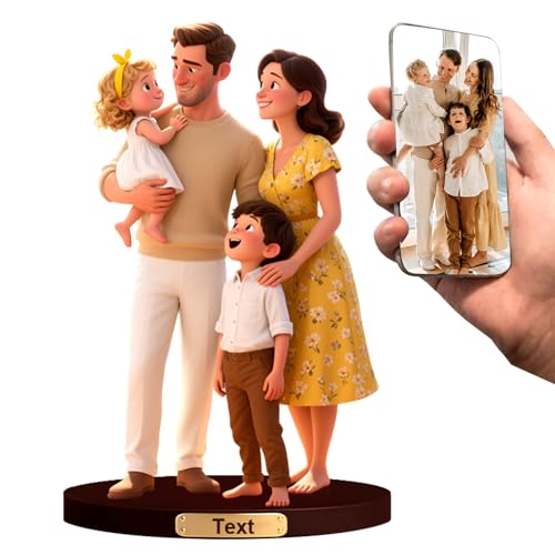 HSAEANZL Personalized Custom Cartoon Photo Desktop Decoration Customized Cartoon Portrait