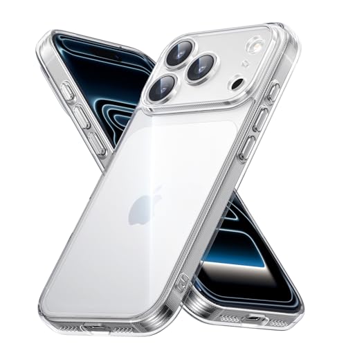 UGREEN for iPhone 17 Pro Case Clear Cover [Military-Grade Protection] [Upgrade iCrystal Anti-Yellowing Tech] Anti-Scratch Camera Control Protective Cover Ultra Slim Transparent Case