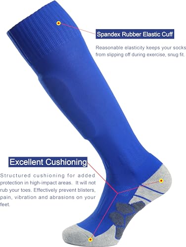 Image of APTESOL Knee High Sport Soccer Baseball Socks for Youth Boys Girls (1 /3 /5 Pairs)