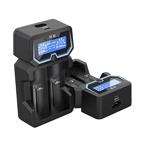 XTAR oplader voor Li-ion en Ni-MH accu's professioneel en snel, reactivering van diepontladen en 0 V cellen, 2-celig… - Afbeelding 3