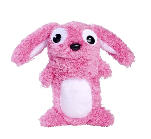 Simba 105953332 ScreamerZ Hase „Rambling Rabbit“ mit Sound - witziges Kuscheltier mit Schrei-Geräuschen - Plüschfigur für Kinder ab 5 Jahre, ca. 30 cm, rosa