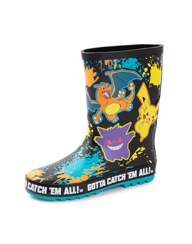 Pokémon Charizard Pikachu Gengar Boys Multicoloured Storm Boots | Pokemon Merch