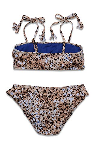 Hobie Girls Straight Bandeau Bikini Top & Ruffle Hipster Bottom Swimsuit Set2