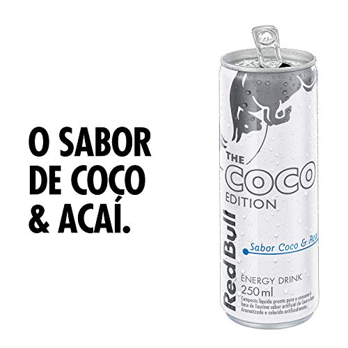 Pack de 24 Latas Red Bull Energético, Coco e Açaí, 250ml
