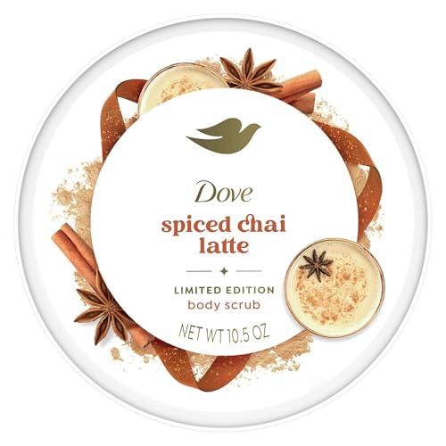 Dove Exfoliating Body Scrub – Spiced Chai Latte, Deeply Nourishing Exfoliant with ¼ Moisturizing Cream, 10.5 oz - image 3