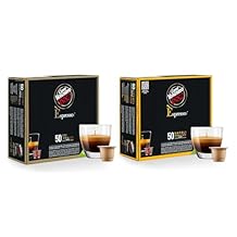 Caffe Vergnano Medium Roast Espresso Bundle - Oro 4/10 & Napoli 10/10 Capsules, Single-Serve Italian Coffee Pods Compatible with Nespresso Machines, 100 Ct