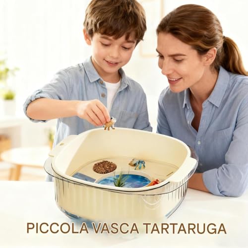 Terrarium pour Tortues Aquatiques Multifonction Contre l'Eau Sale