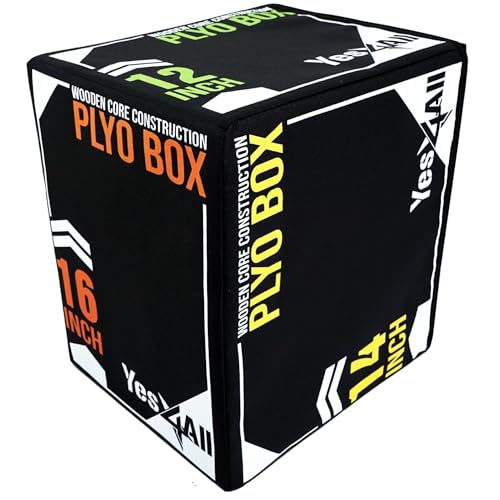 Yes4All 3 in-1 Soft Plyo Box, Model Foam Core, Wooden Core, Foam Box for Exercise, MMA, Training, Available in 4 Sizes by Yes4All - Used condition - CA$53.33